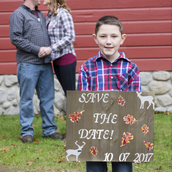 save the date with child